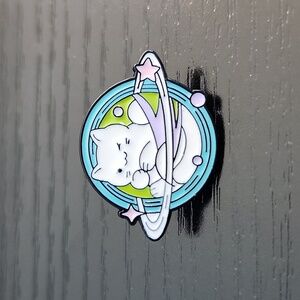 Space Cat Enamel Pin
